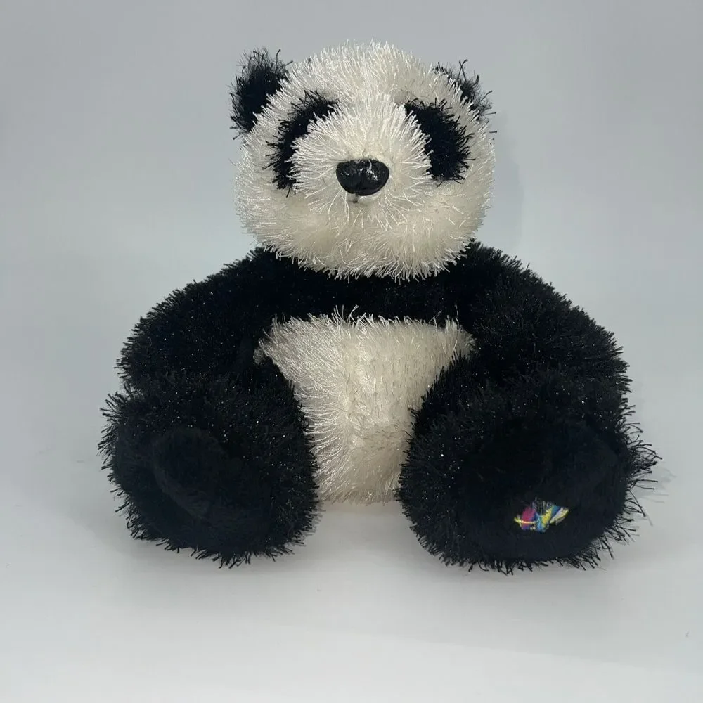Ganz Panda Bear Webkinz Black White No Code Stuffed‎ Animal Plush Toy 7